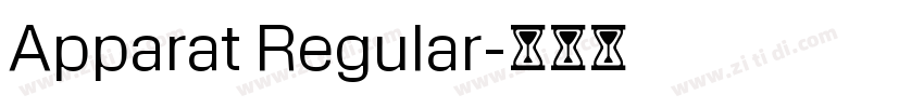 Apparat Regular字体转换